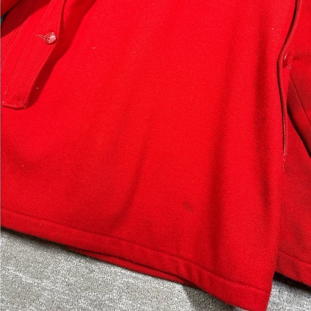 Vintage Woolrich Woolen Mills 1950s Mens Red Hunting Jacket Mens Size 38